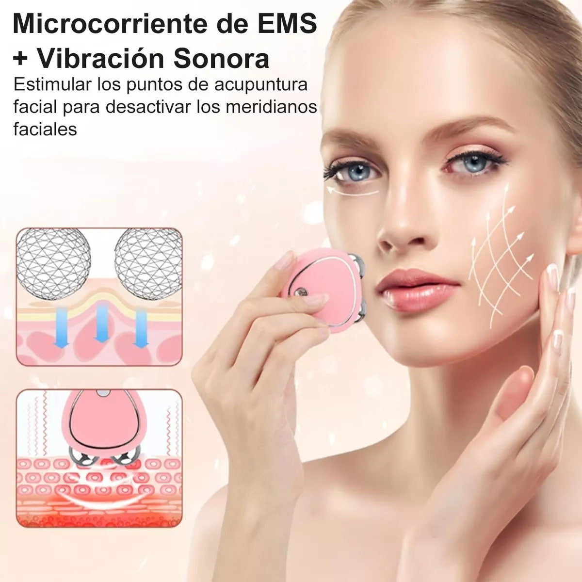 Masajeador Facial Con Microcorriente