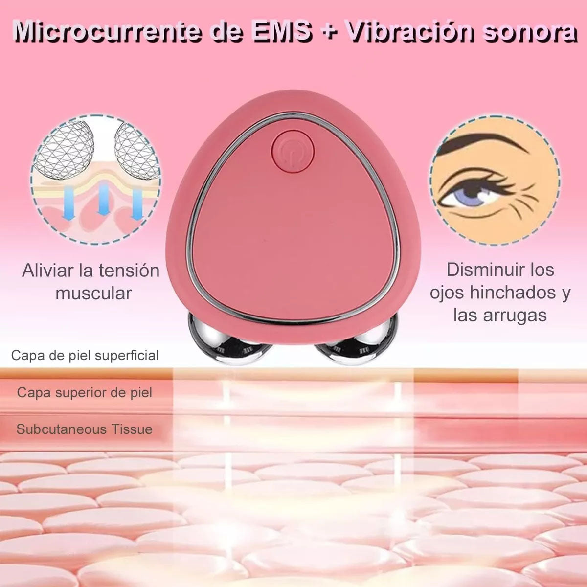 Masajeador Facial Con Microcorriente